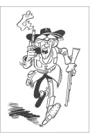 Lucky Luke kleurplaat 49